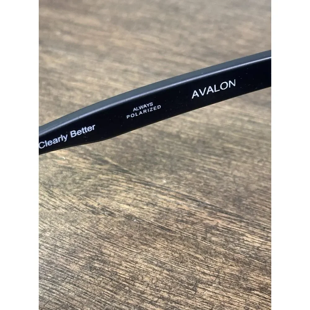Kaenon Avalon Polarized Sunglasses Matte Black Ultra Blue SR-91 Lens Unisex